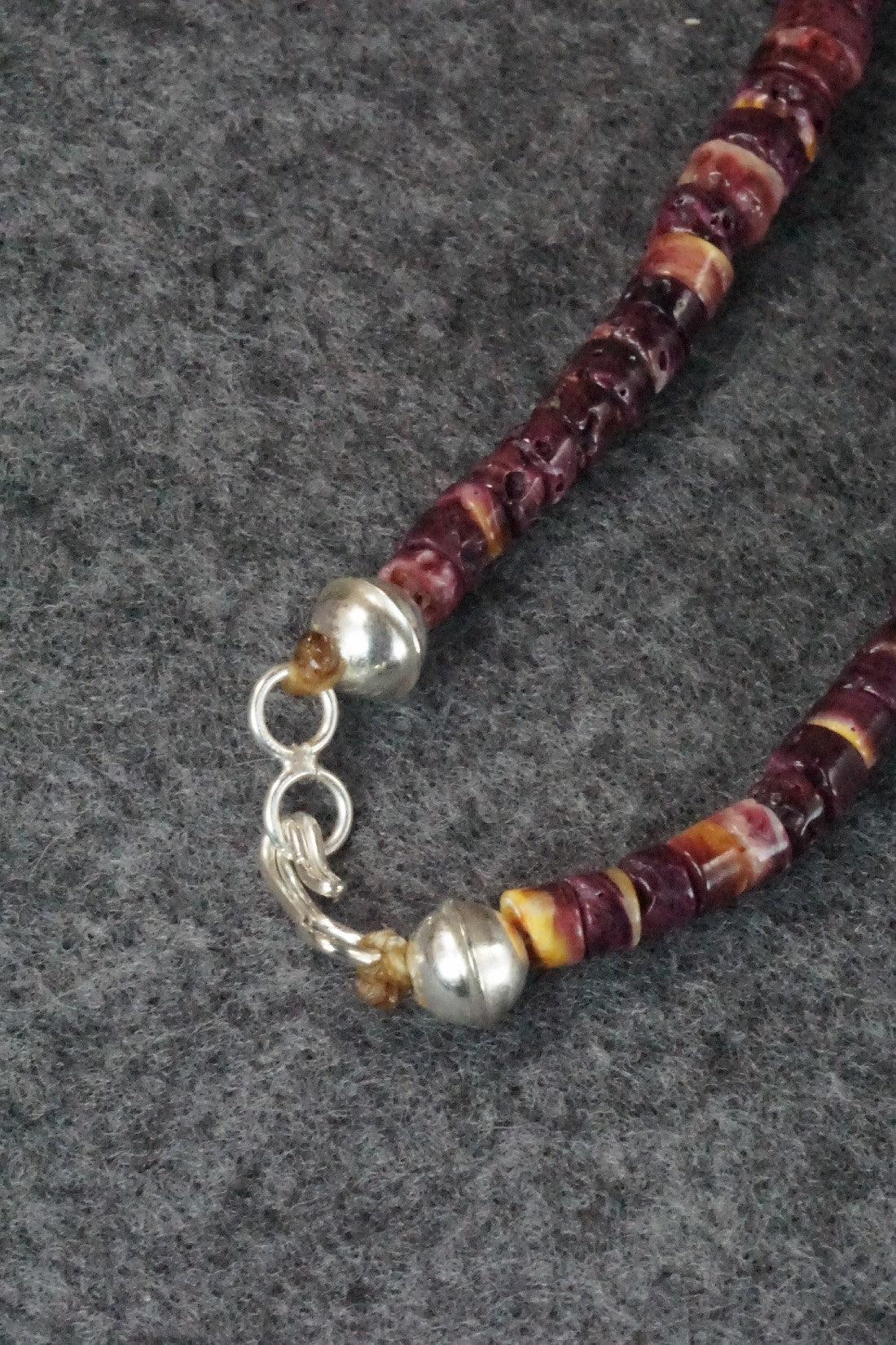 Turquoise & Spiny Oyster Bead Necklace - Joe Garcia