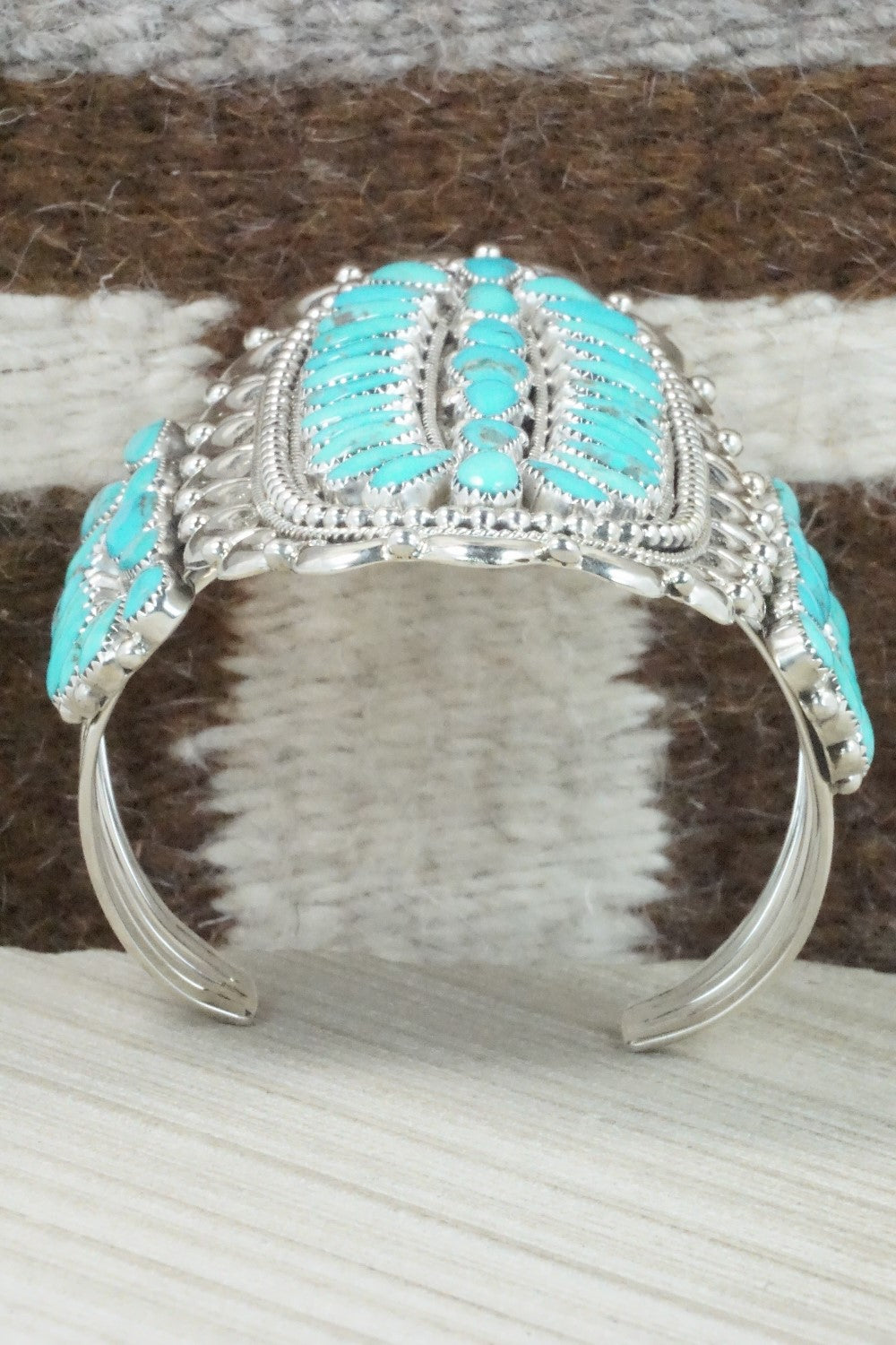 Turquoise & Sterling Silver Bracelet - Erick Wilson