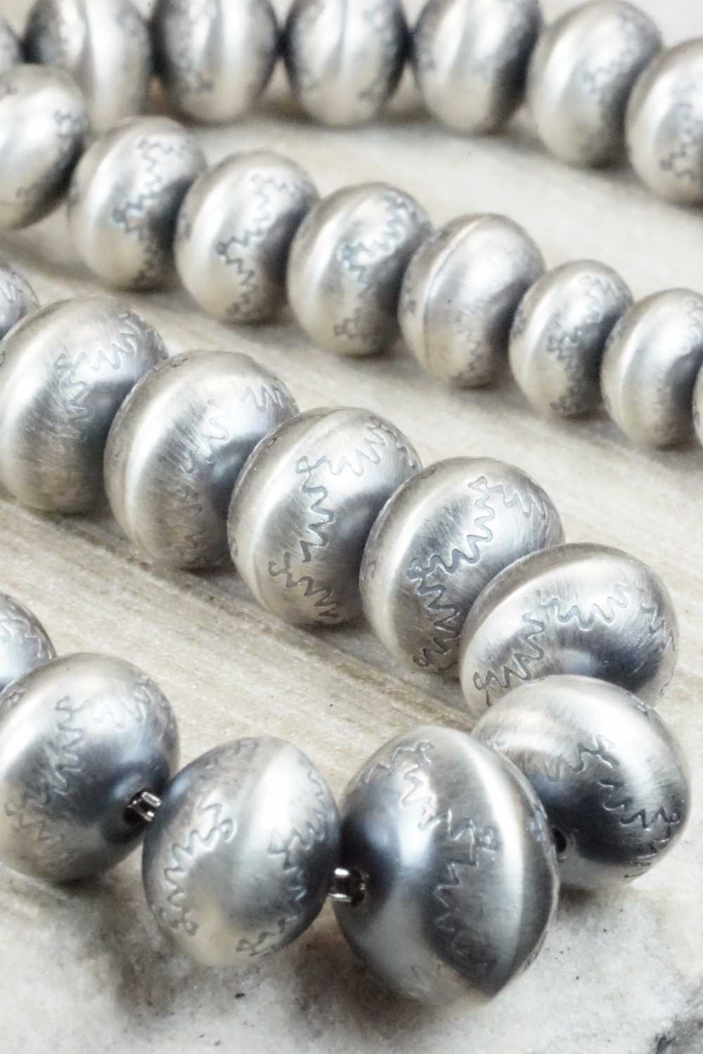 Sterling Silver Navajo Pearl Necklace - Jan Mariano