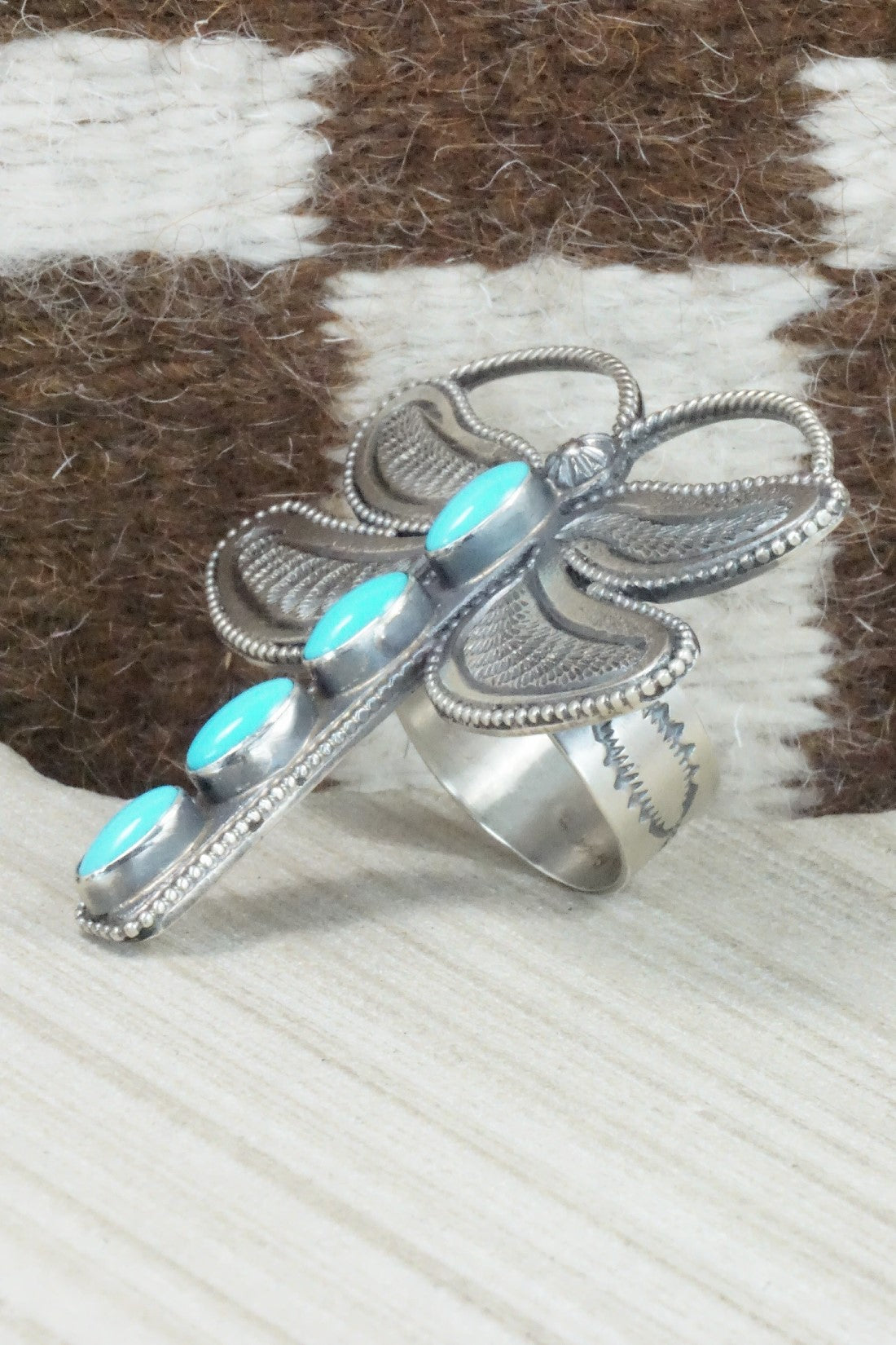 Turquoise & Sterling Silver Bracelet and Ring - Hemerson Brown