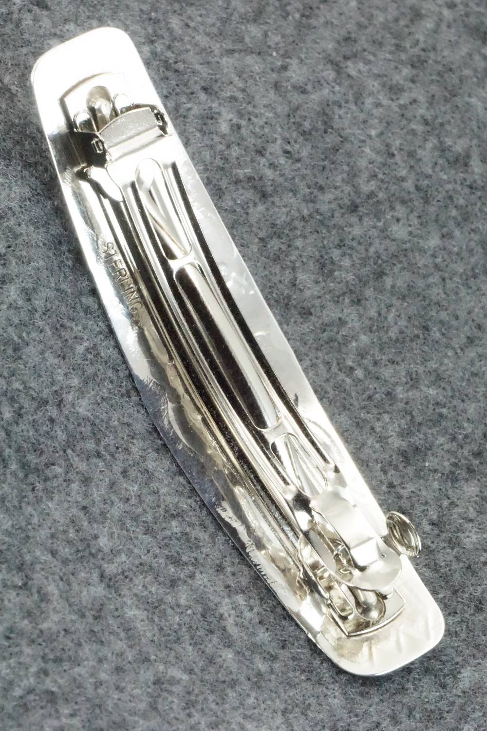 Coral & Sterling Silver Hair Barrette - Jolene Begay