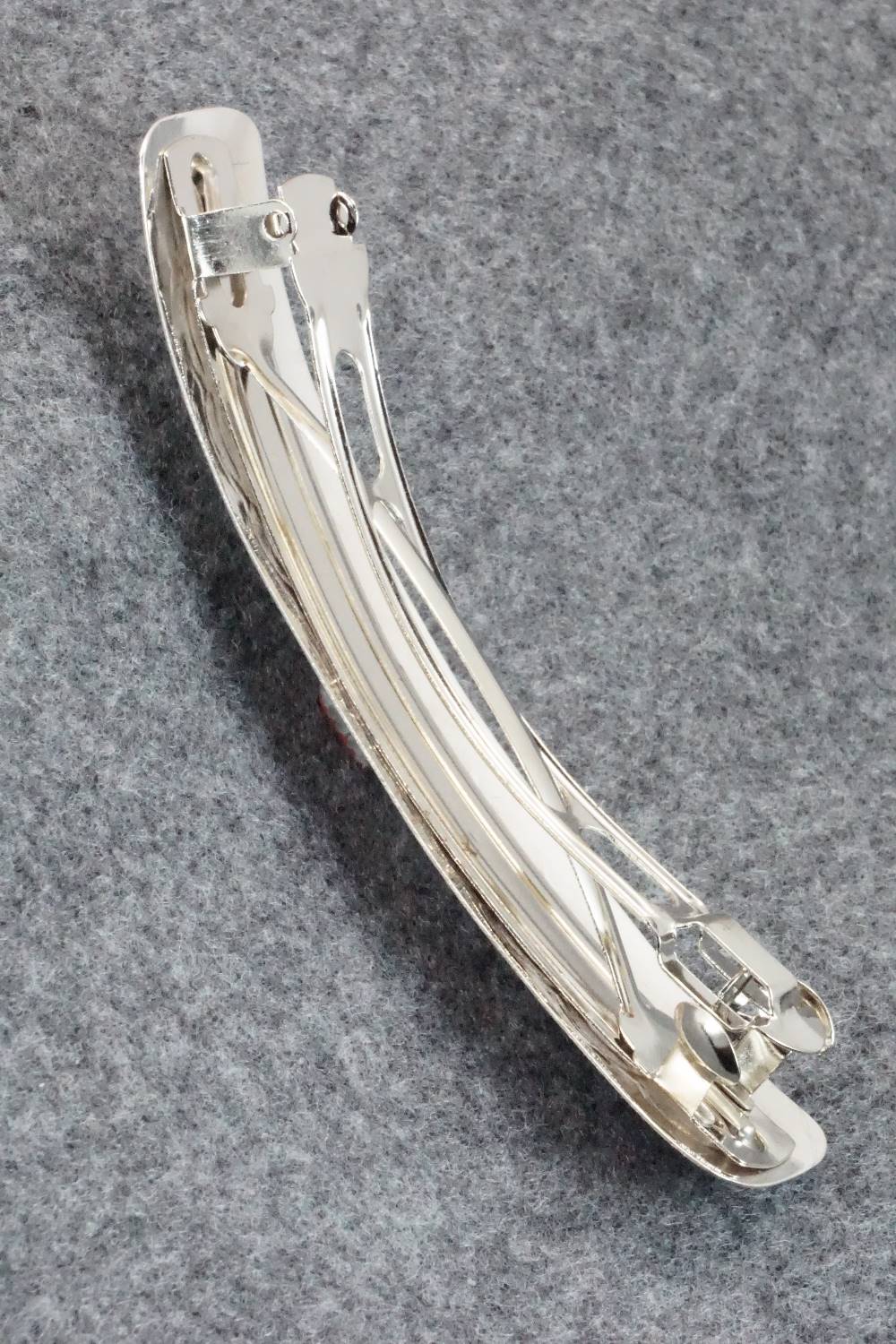 Coral & Sterling Silver Hair Barrette - Jolene Begay