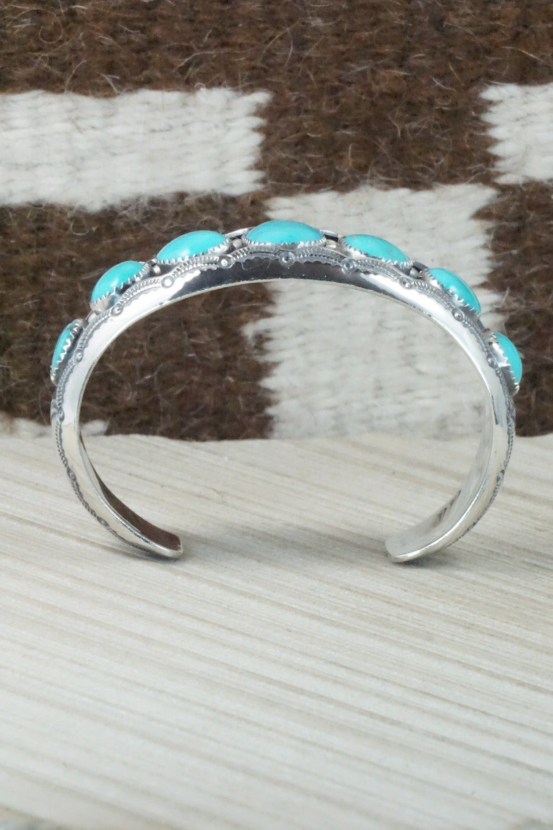 Turquoise & Sterling Silver Bracelet - Wilbert Muskett Sr.