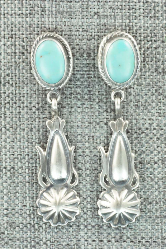 Turquoise & Sterling Silver Earrings - Annie Spencer