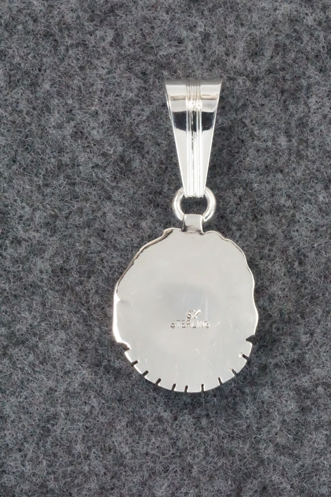 Turquoise & Sterling Silver Pendant - Samuel Yellowhair