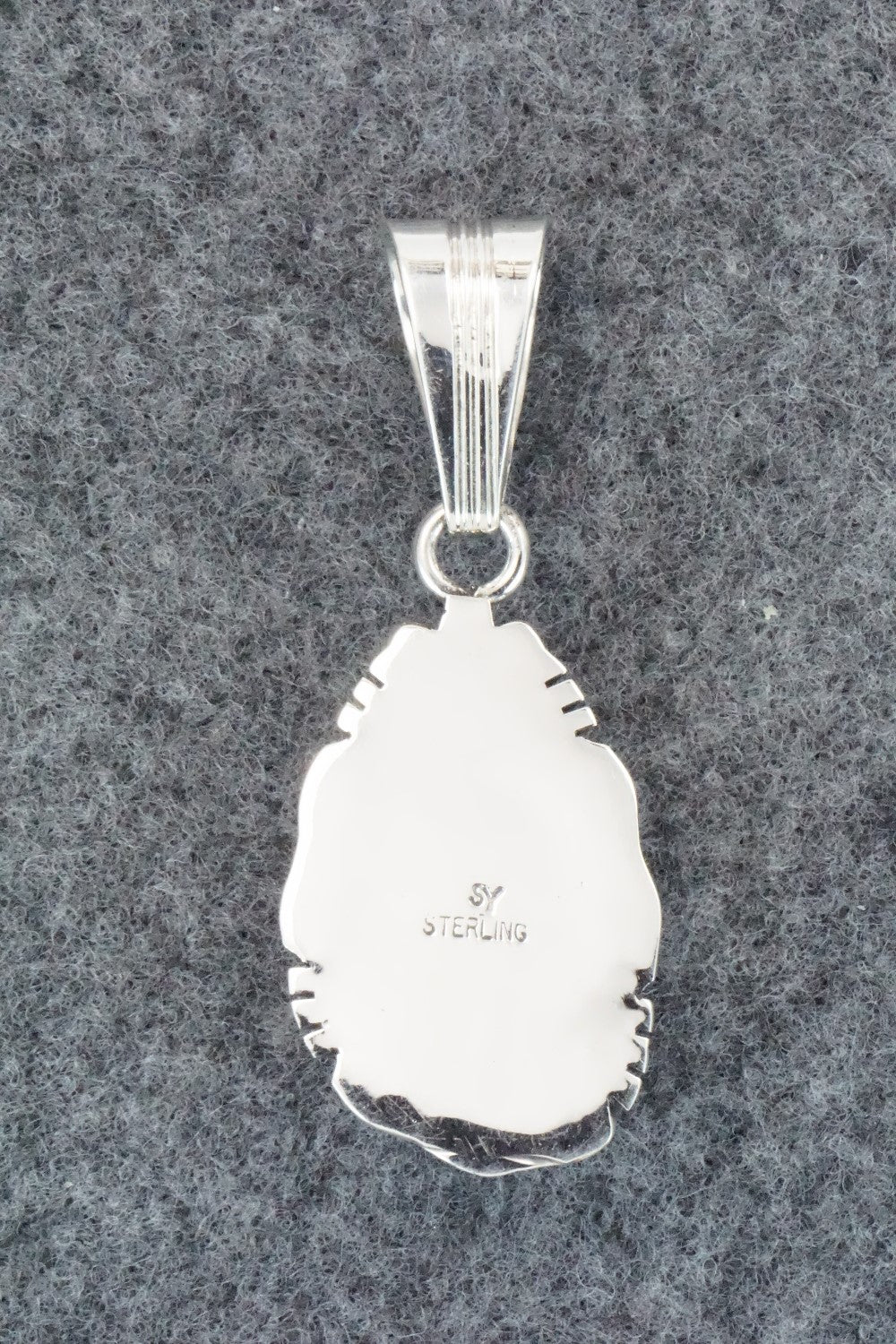 Turquoise & Sterling Silver Pendant - Samuel Yellowhair