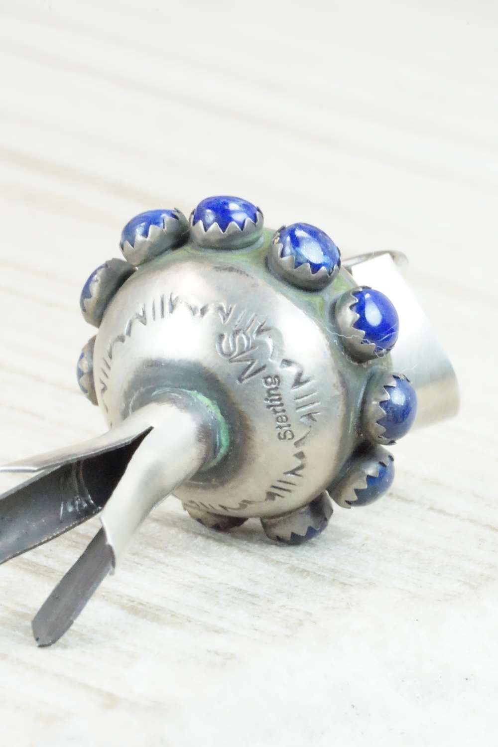 Lapis & Sterling Silver Pendant - Monica Smith