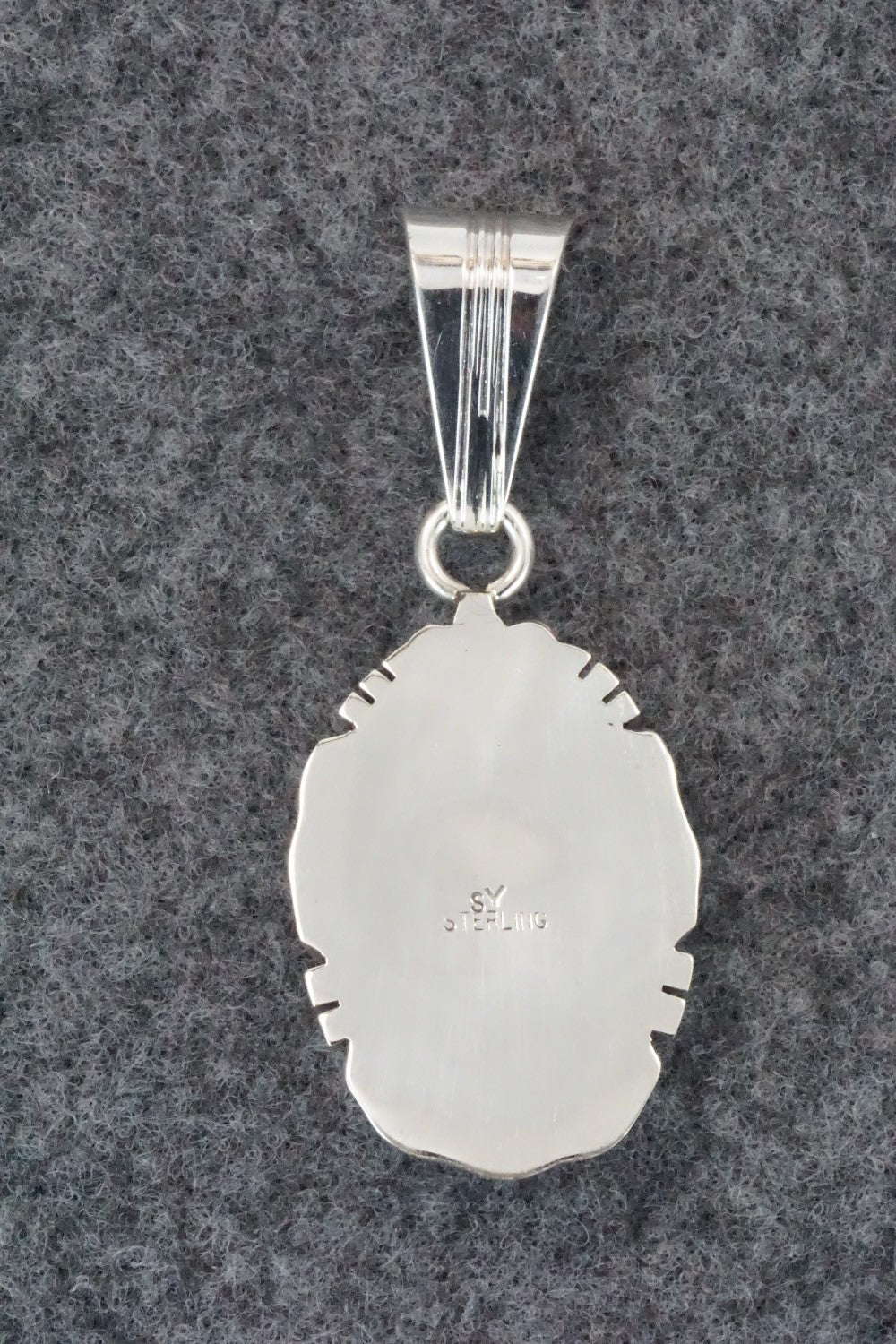 Turquoise & Sterling Silver Pendant - Samuel Yellowhair