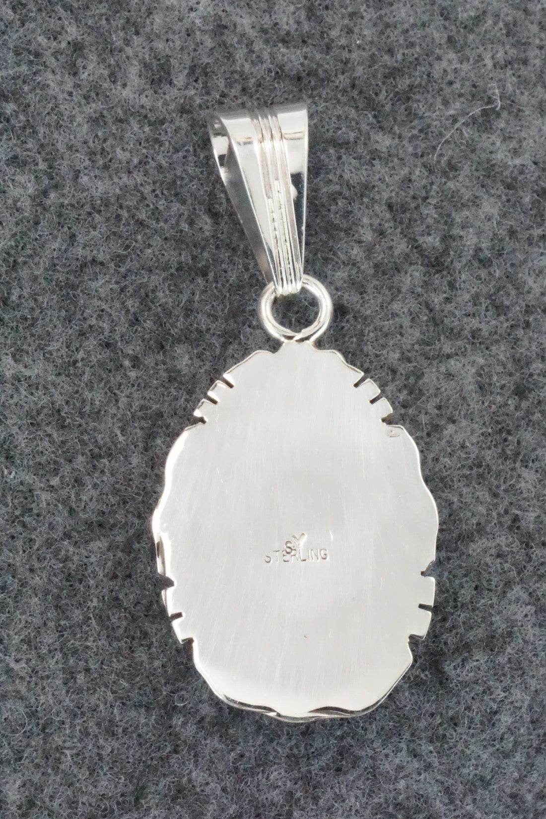 Turquoise & Sterling Silver Pendant - Samuel Yellowhair