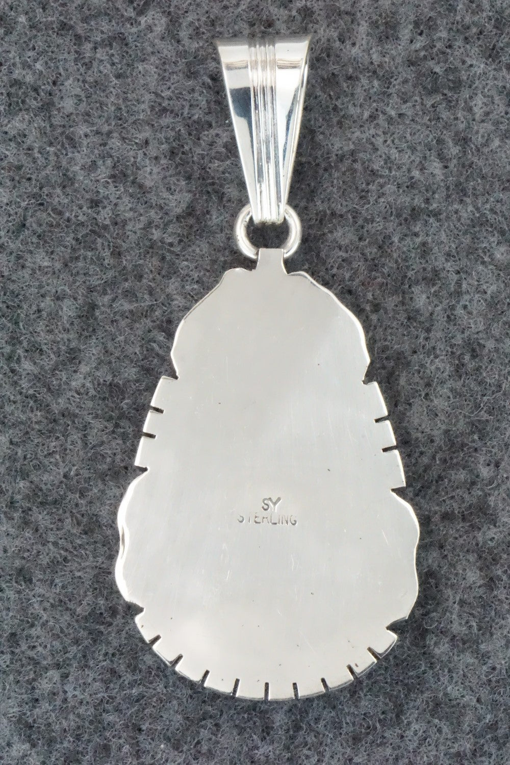 Turquoise & Sterling Silver Pendant - Samuel Yellowhair