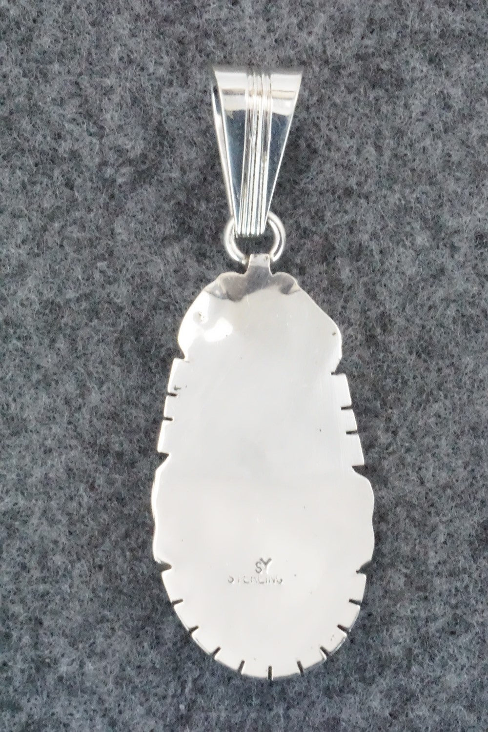 Turquoise & Sterling Silver Pendant - Samuel Yellowhair