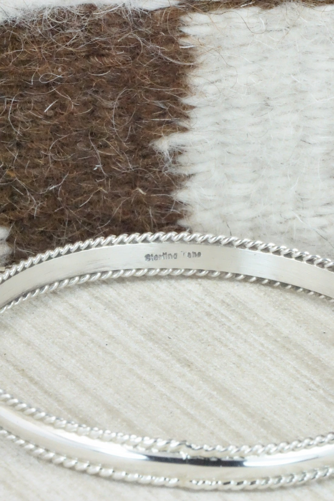 Sterling Silver Bangle Bracelet - Elaine Tahe