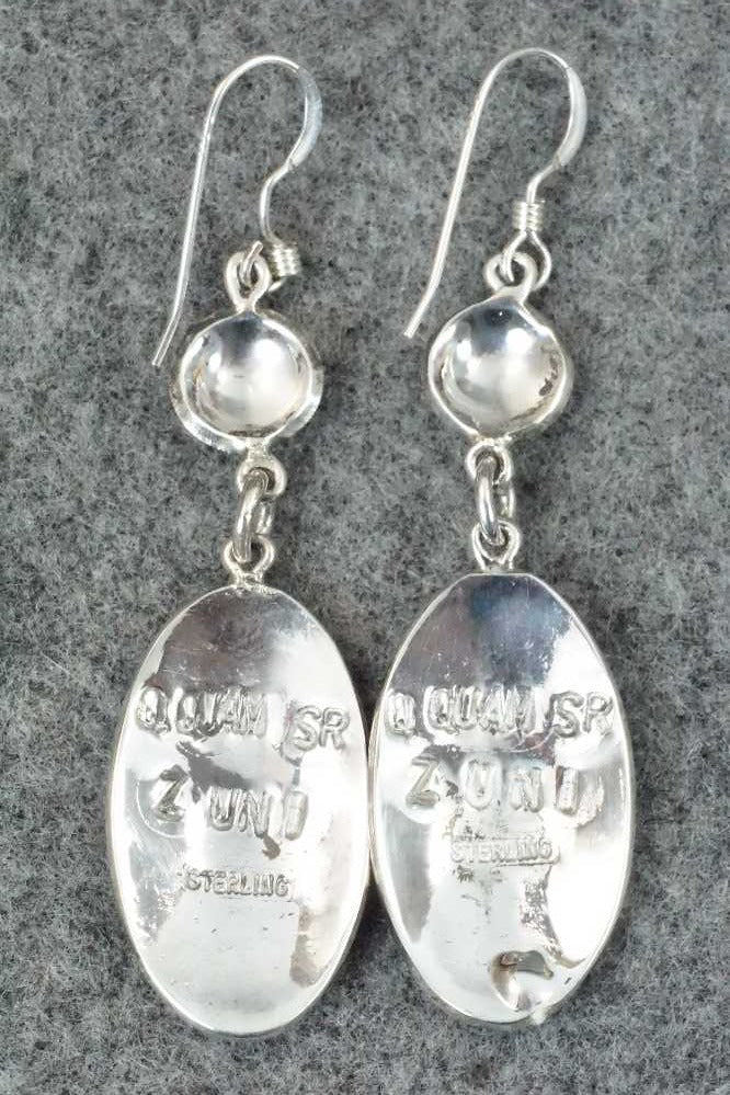 Multi Stone & Sterling Silver Earrings - Quintin Quam Sr.