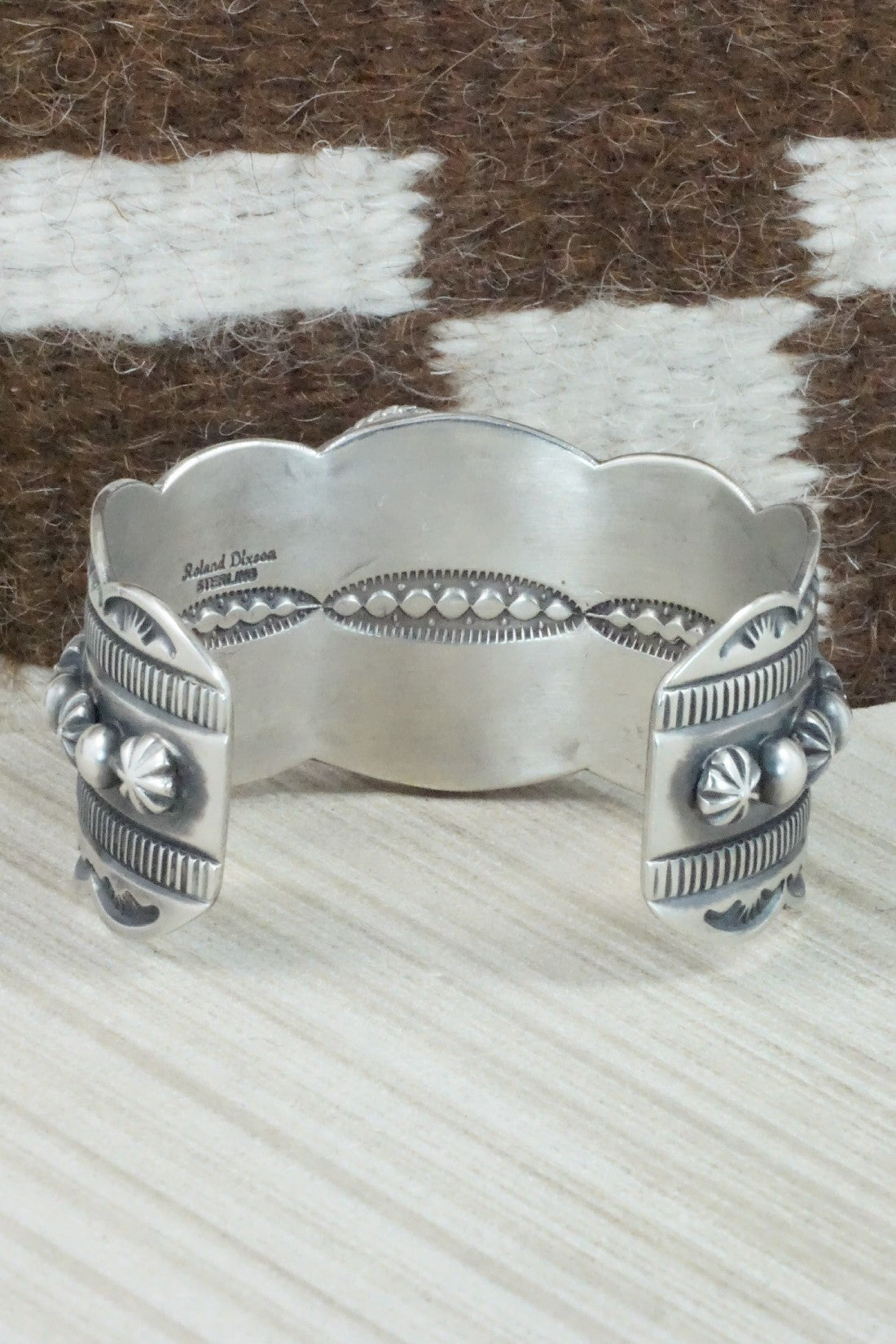 Turquoise & Sterling Silver Bracelet - Roland Dixson