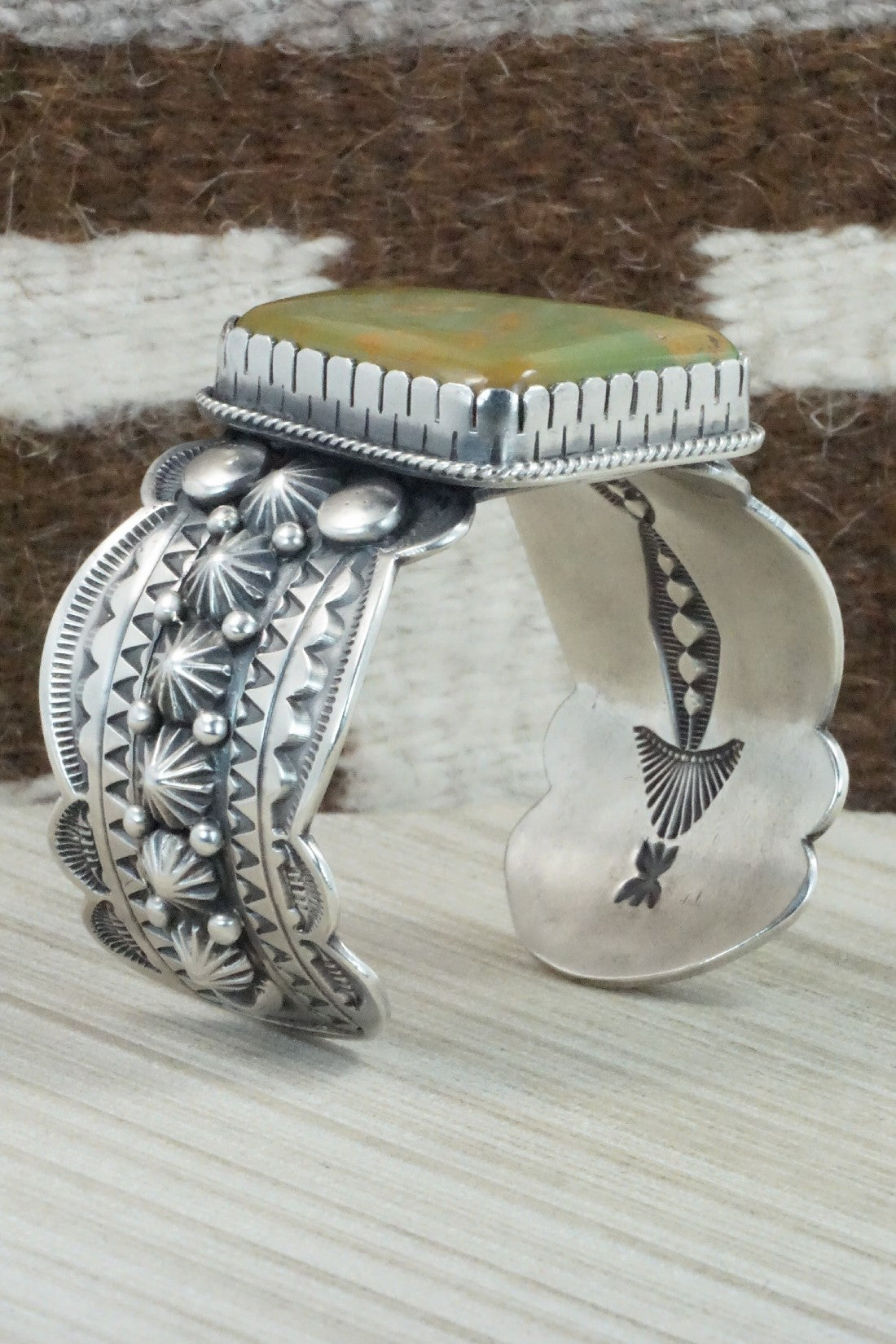 Turquoise & Sterling Silver Bracelet - Roland Dixson