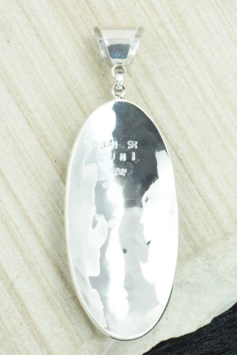 Multi Stone & Sterling Silver Inlay Pendant - Quintin Quam Sr.