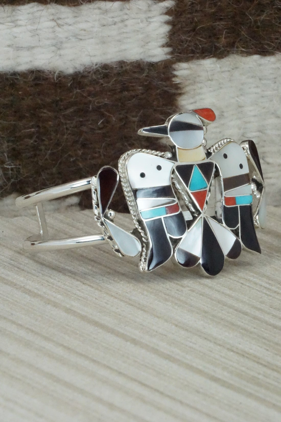 Multi Stone & Sterling Silver Inlay Jewelry Set - Bobby Shack