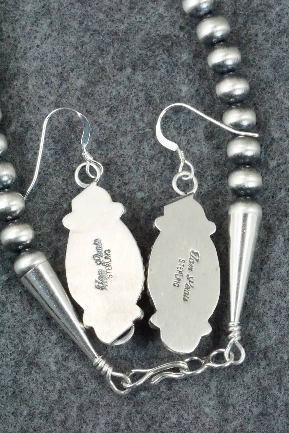 Turquoise & Sterling Silver Squash Blossom Set - Tom Lewis