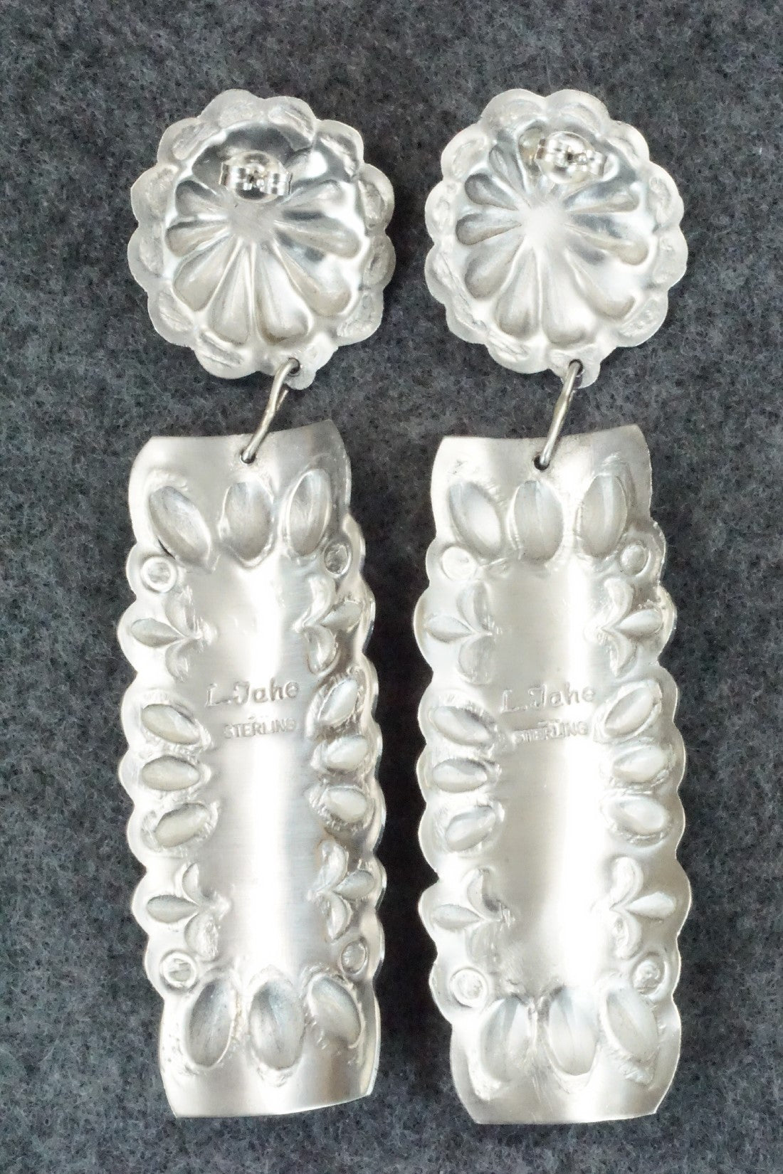 Turquoise & Sterling Silver Earrings - Leander Tahe
