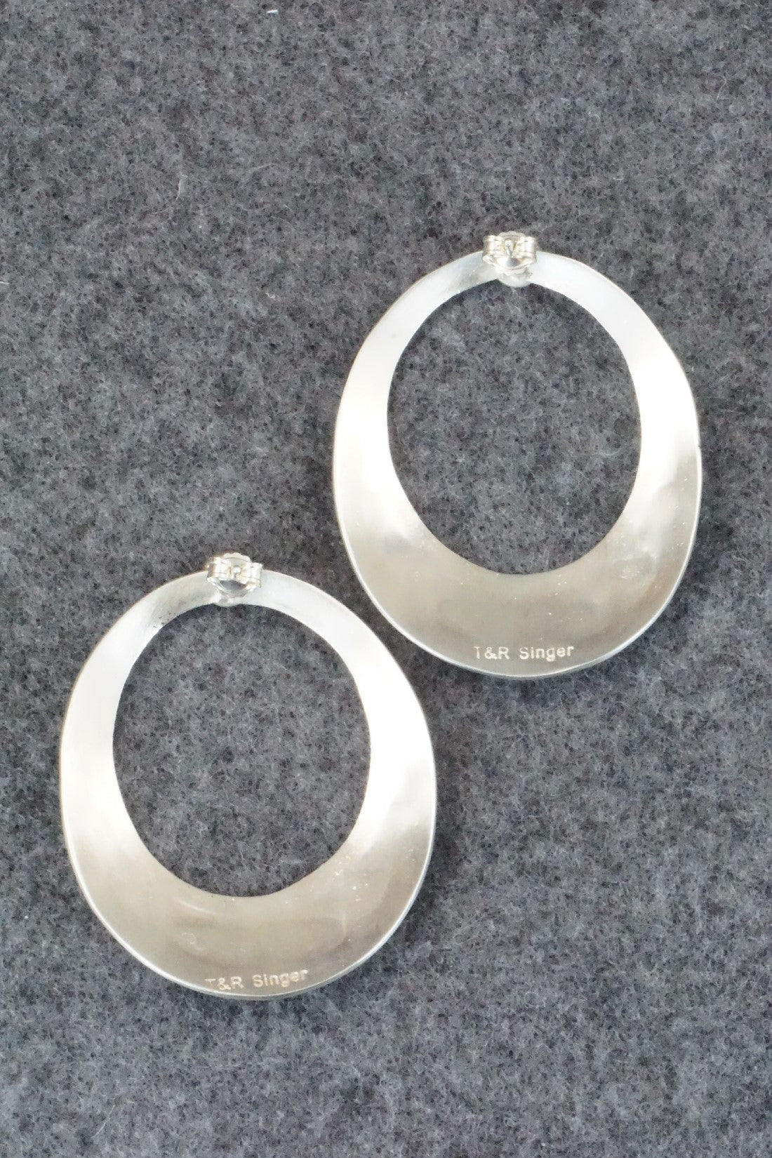 Turquoise and Sterling Silver Earrings - Rosita Singer