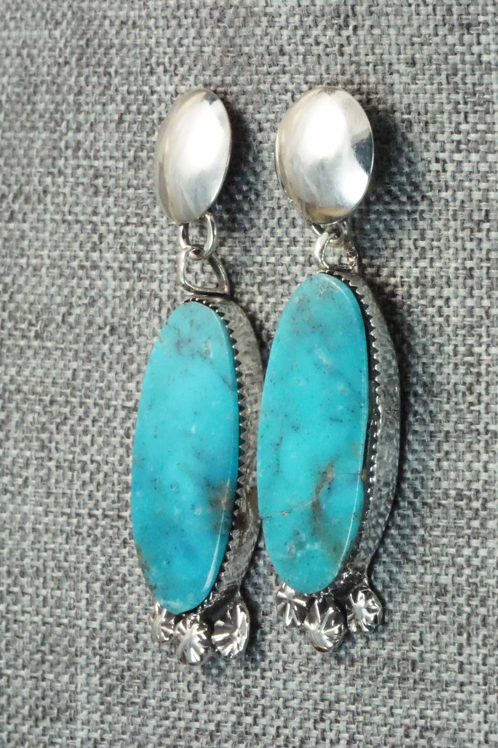 Turquoise & Sterling Silver Earrings - Selina Warner