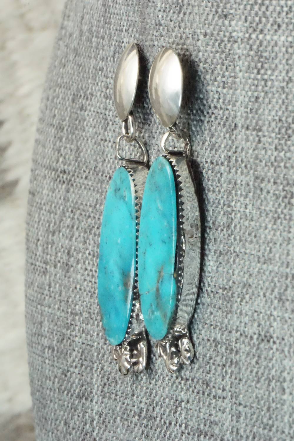 Turquoise & Sterling Silver Earrings - Selina Warner