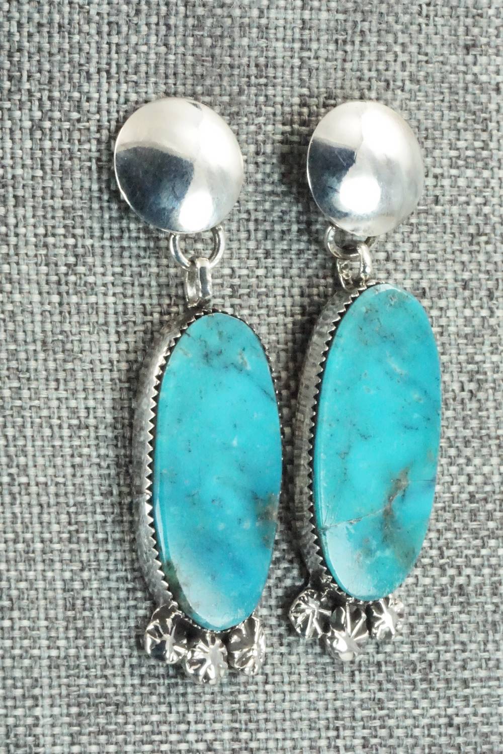 Turquoise & Sterling Silver Earrings - Selina Warner