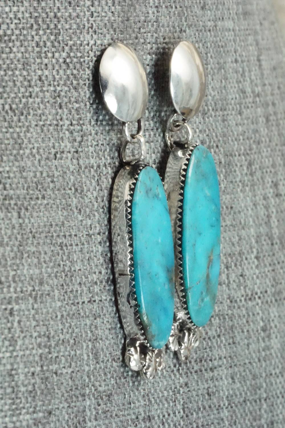 Turquoise & Sterling Silver Earrings - Selina Warner