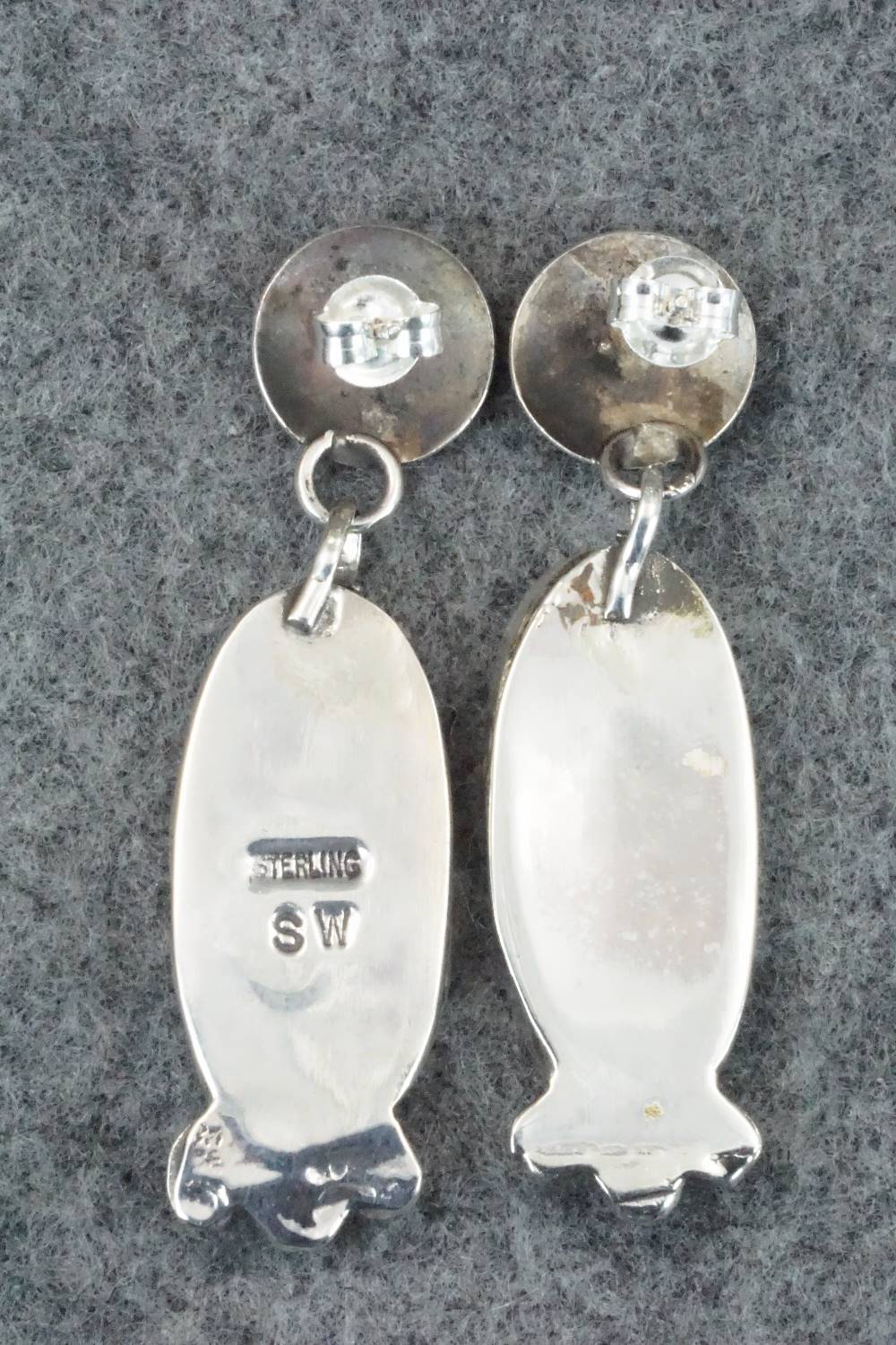 Turquoise & Sterling Silver Earrings - Selina Warner