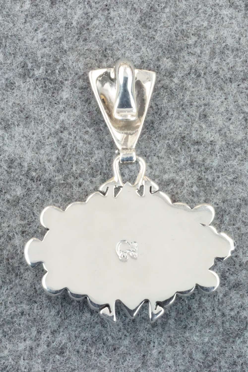Turquoise & Sterling Silver Pendant - Monica Smith