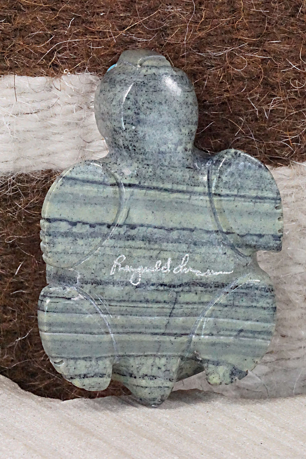 Turtle Zuni Fetish Carving - Reynold Lunasee