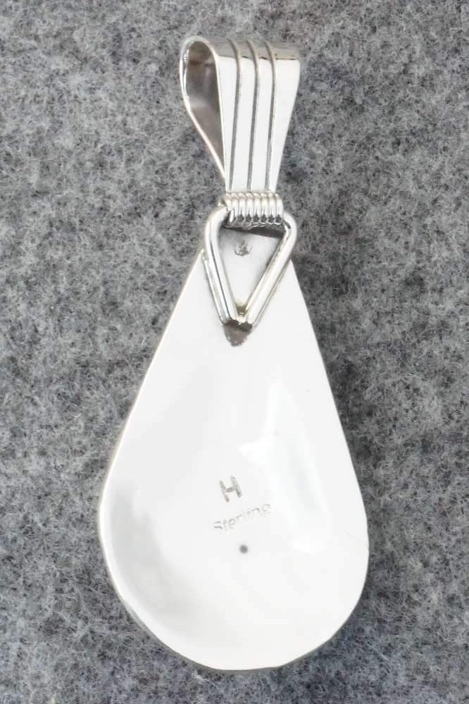 Turquoise and Sterling Silver Pendant - Henry Attakai