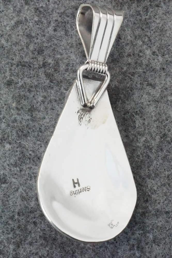 Turquoise and Sterling Silver Pendant - Henry Attakai