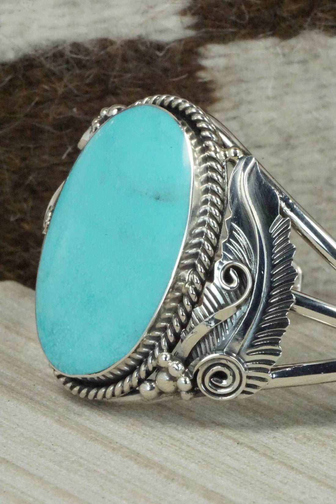 Turquoise & Sterling Silver Bracelet - Gilbert Smith