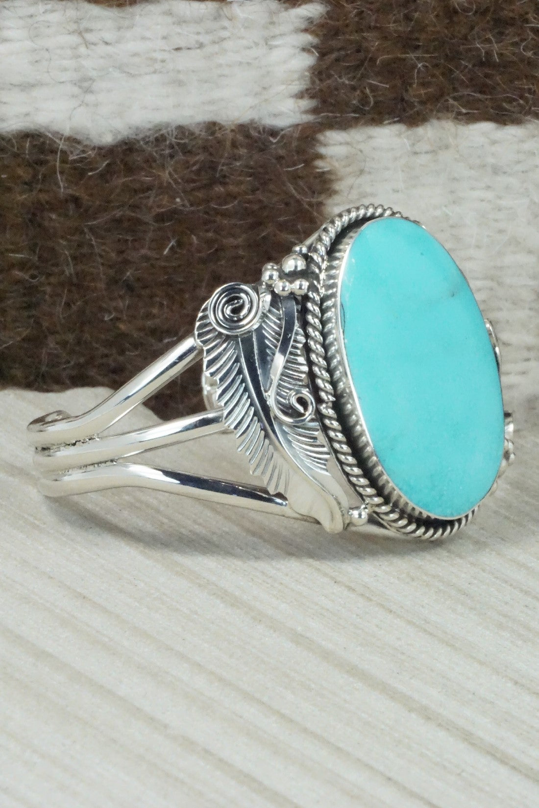 Turquoise & Sterling Silver Bracelet - Gilbert Smith