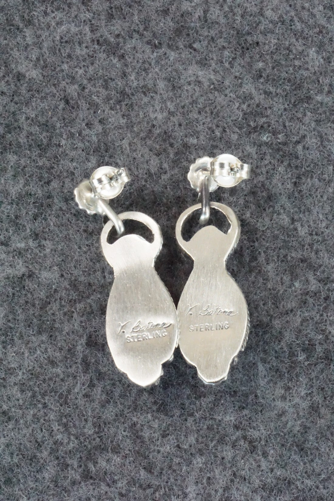 Turquoise & Sterling Silver Earrings - Verley Betone