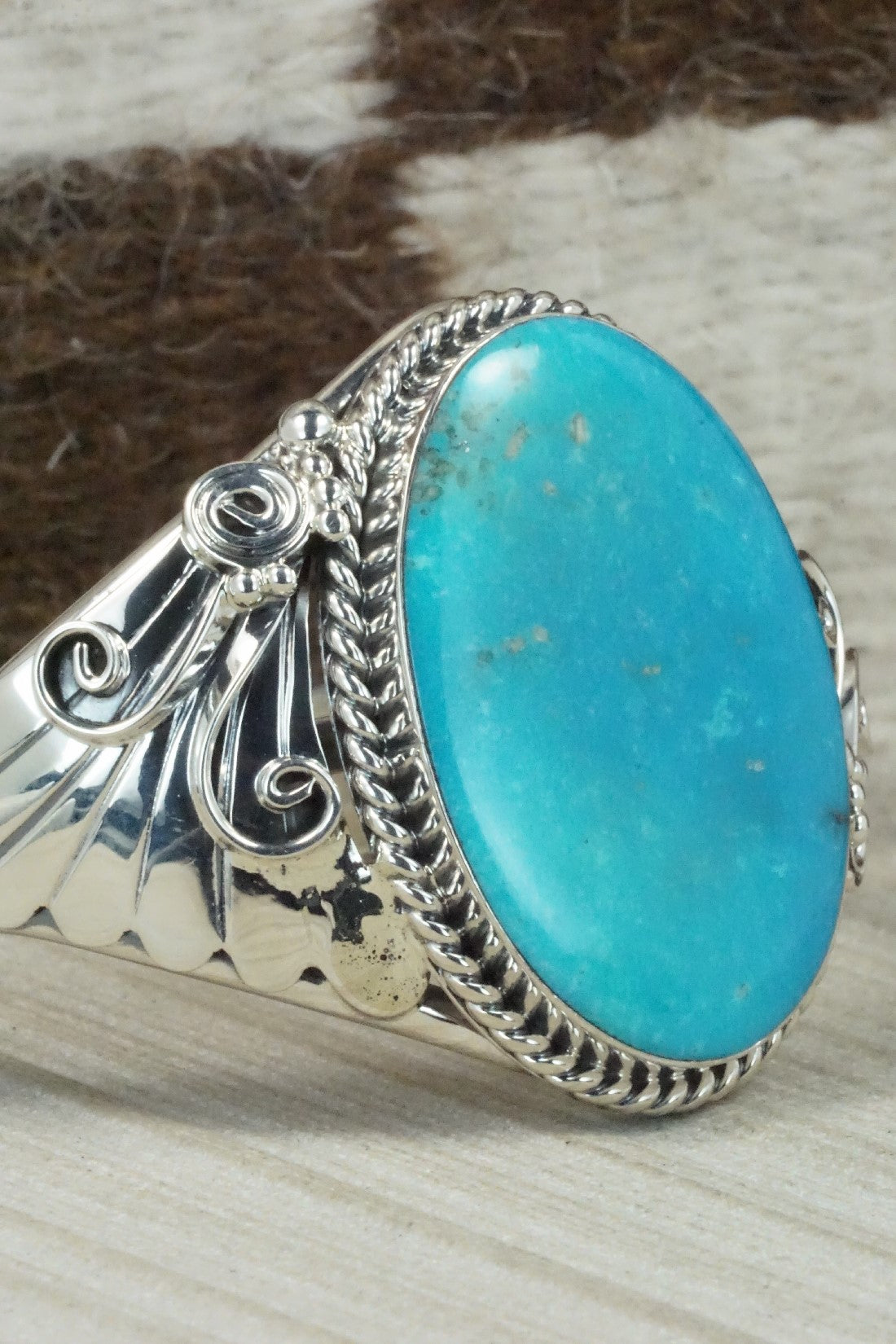 Turquoise & Sterling Silver Bracelet - Gilbert Smith