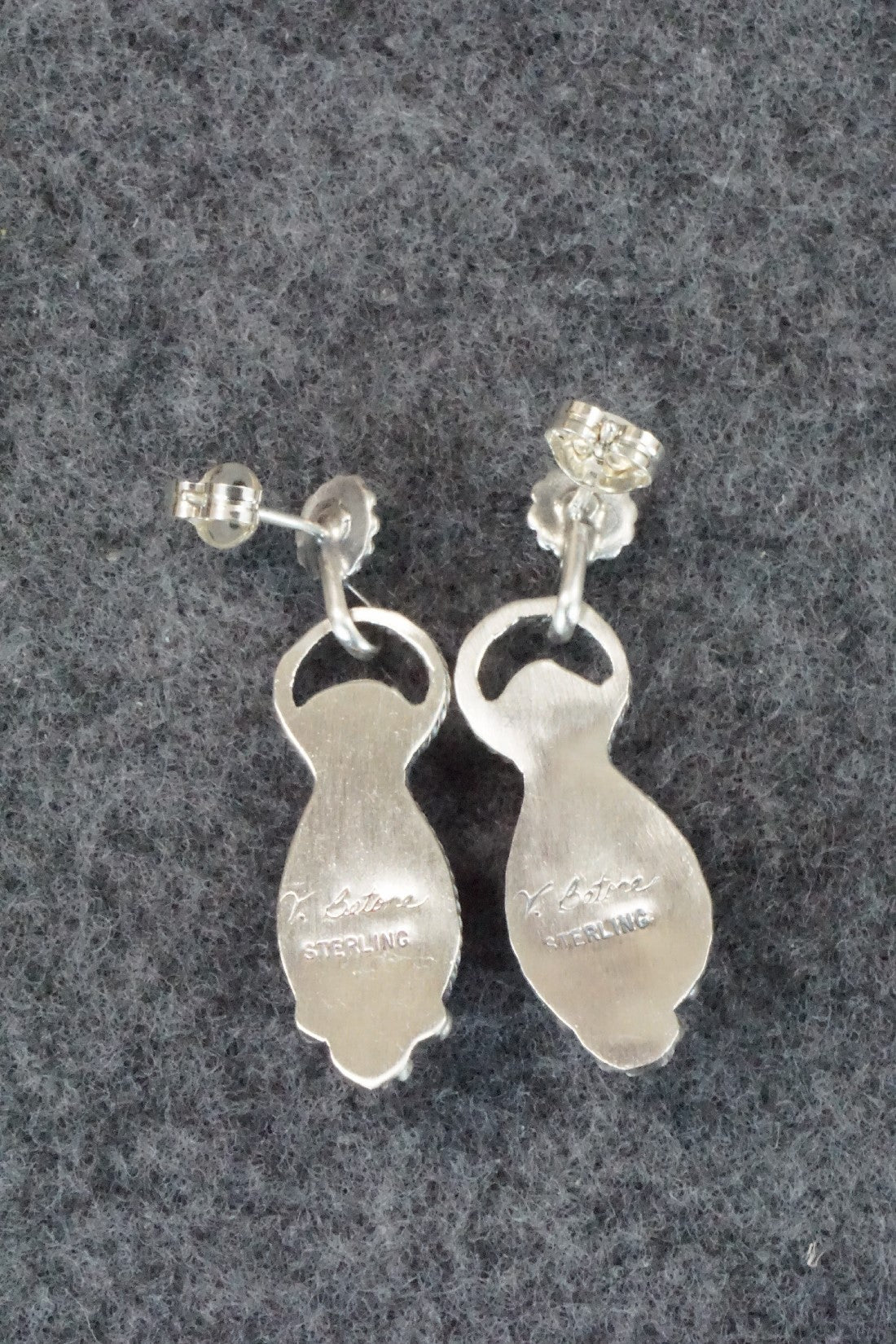 Turquoise & Sterling Silver Earrings - Verley Betone