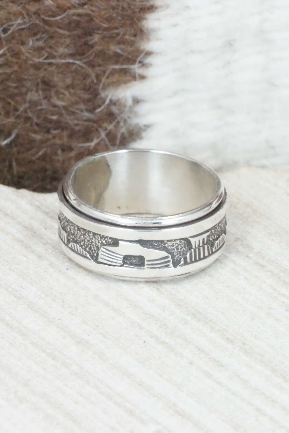 Sterling Silver Ring - Elaine Becenti - Size 9