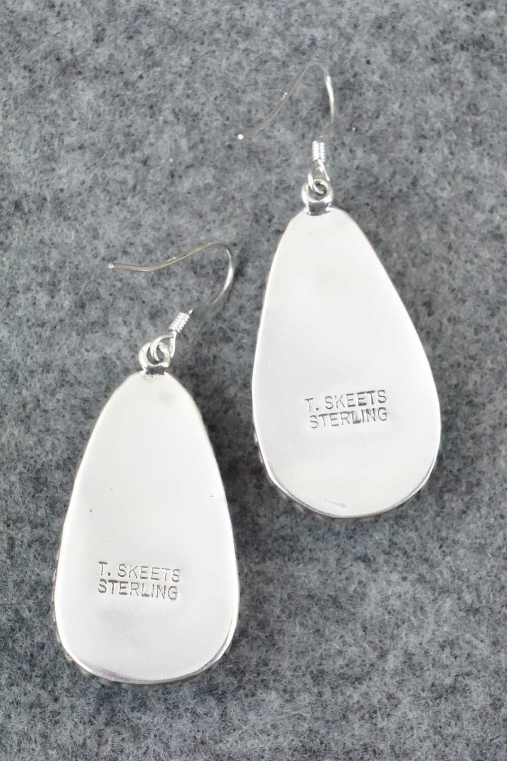 Turquoise & Sterling Silver Earrings - T. Skeets