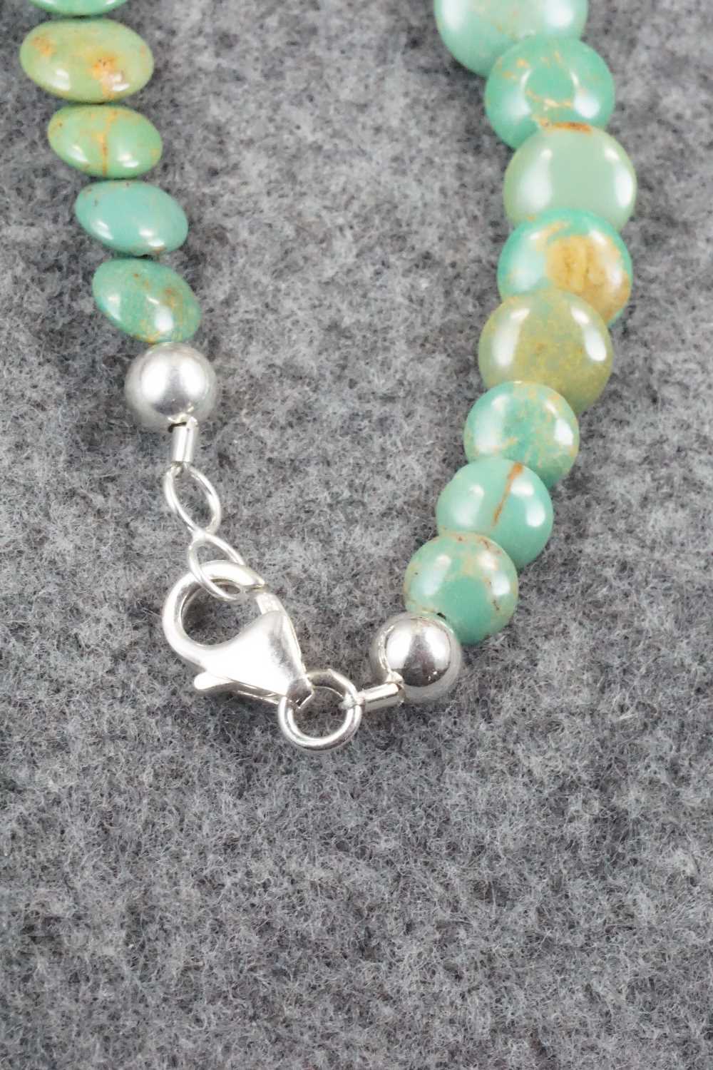 Turquoise & Sterling Silver Necklace - Navajo