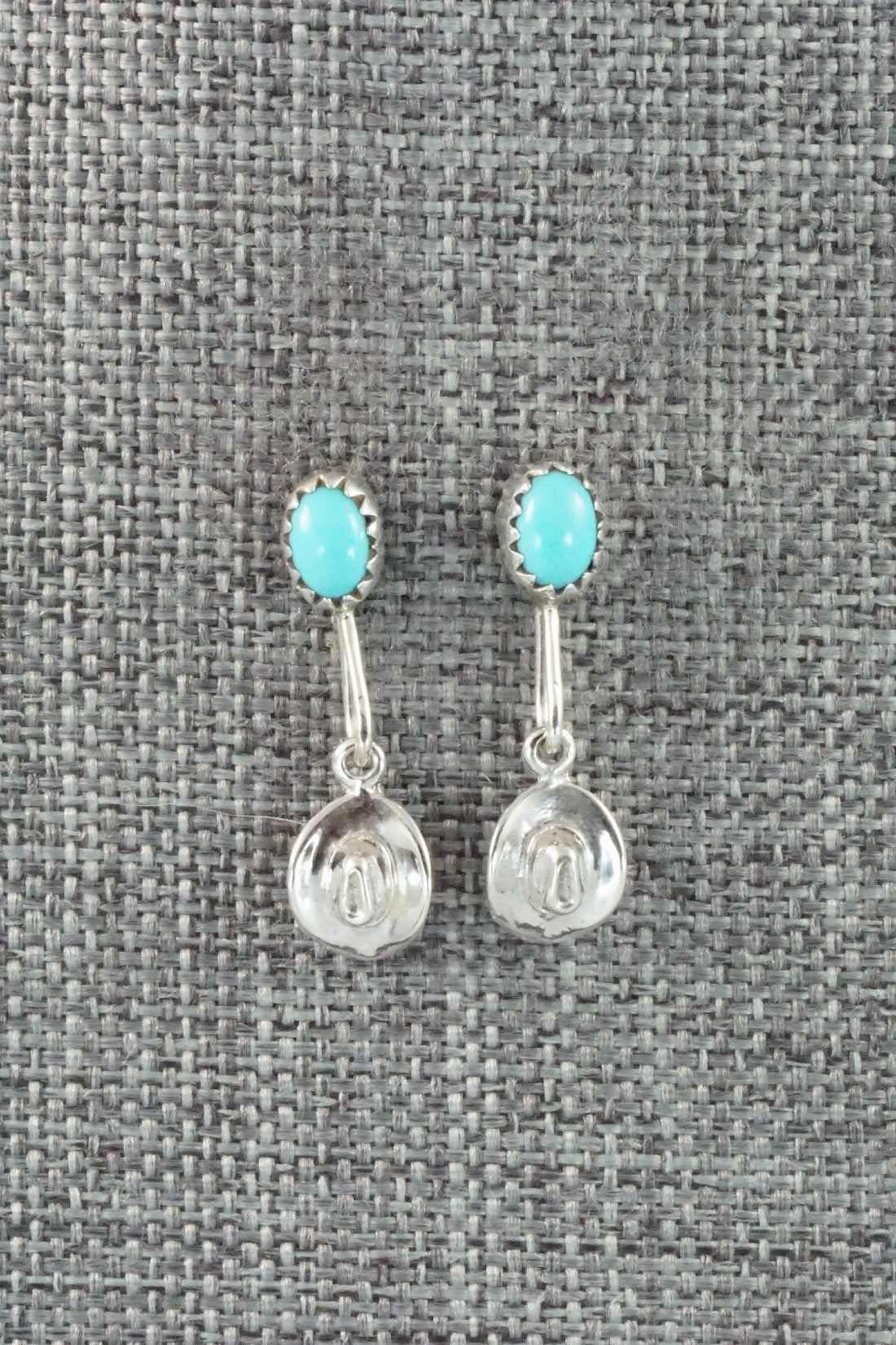 Turquoise & Sterling Silver Earrings - Sharon McCarthy