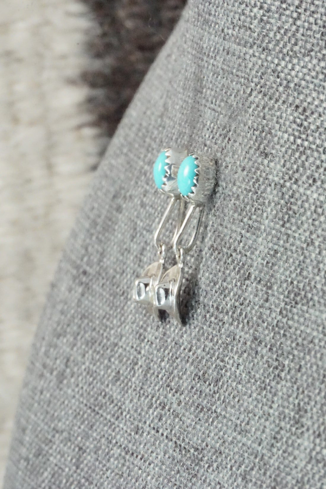 Turquoise & Sterling Silver Earrings - Sharon McCarthy