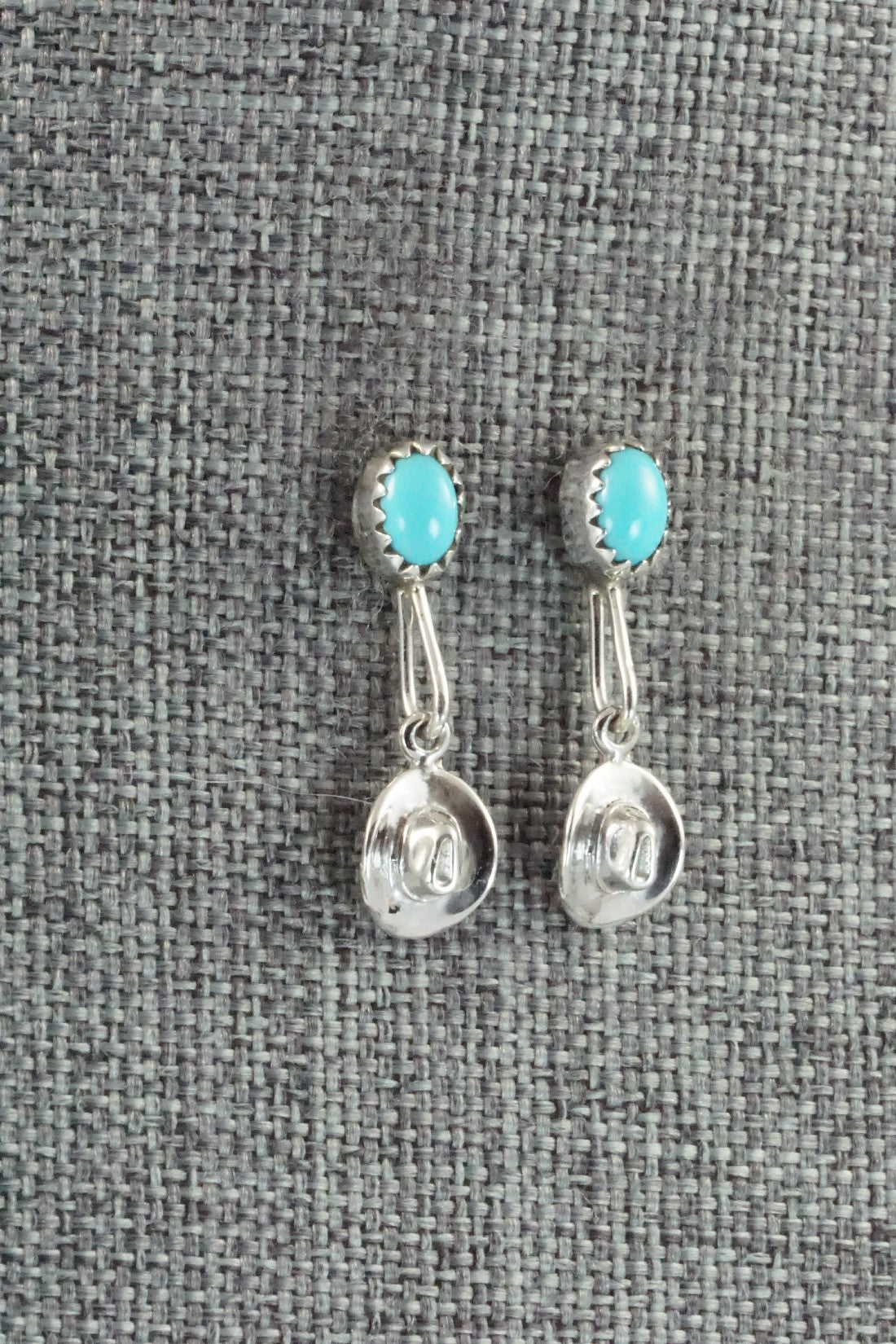 Turquoise & Sterling Silver Earrings - Sharon McCarthy