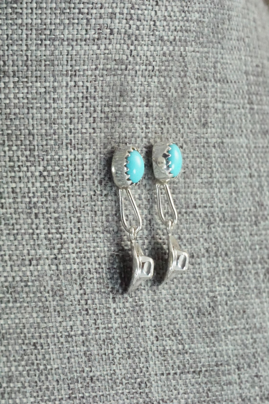 Turquoise & Sterling Silver Earrings - Sharon McCarthy