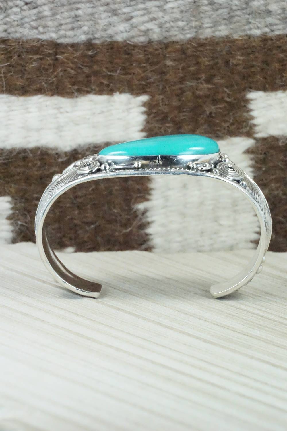 Turquoise & Sterling Silver Bracelet - Darrell Morgan