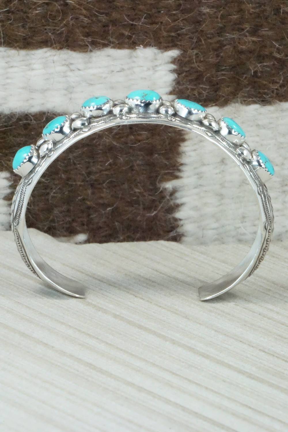 Turquoise & Sterling Silver Bracelet - Grace Silver