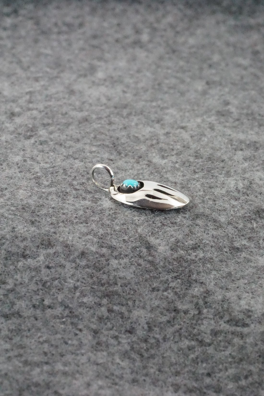Turquoise & Sterling Silver Pendant - David Morgan