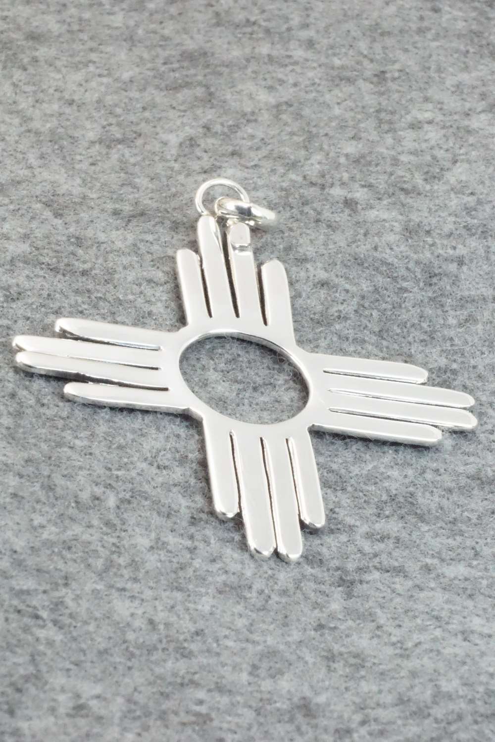 Sterling Silver Zia Pendant - Thomas Valencia