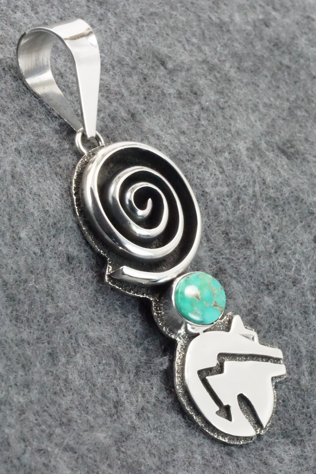 Turquoise & Sterling Silver Pendant - Alex Sanchez